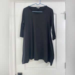Black Mary Square Tunic with Pockets Small